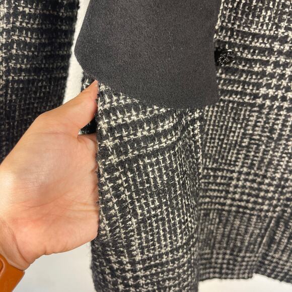 Betsey Johnson Double Breasted Pea Coat Peplum Wool Blend Women's Size 12 - Picture 5 of 15